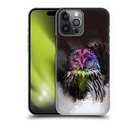 Head Case Designs Officially Licensed Simone Gatterwe Mr. Owl Vintage And Steampunk Hard Back Case Compatible With Apple iPhone 14 Pro Max