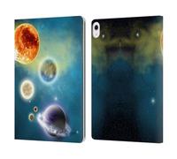 Head Case Designs Officially Licensed Simone Gatterwe New Solar System Planets Leather Wallet Case Compatible With Apple iPad Air 13 2024/2025