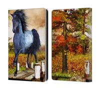Head Case Designs Officially Licensed Simone Gatterwe On The Lake Horses Leather Wallet Case Compatible With Amazon Kindle Paperwhite 6