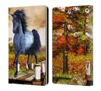 Head Case Designs Officially Licensed Simone Gatterwe On The Lake Horses Leather Wallet Case Compatible With Fire HD 8/Fire HD 8 Plus 2020