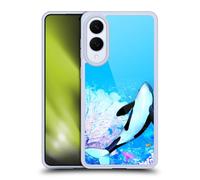 Head Case Designs Officially Licensed Simone Gatterwe Orca Life In Sea Gel Case [Military Grade Protection] Compatible With Samsung Galaxy S25 Edge