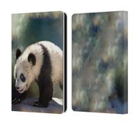 Head Case Designs Officially Licensed Simone Gatterwe Panda Bear Nature Portraits Leather Wallet Case Compatible With Amazon Kindle Paperwhite 6