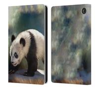 Head Case Designs Officially Licensed Simone Gatterwe Panda Bear Nature Portraits Leather Wallet Case Compatible With Amazon Fire 7 2022