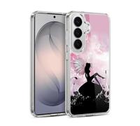 Head Case Designs Officially Licensed Simone Gatterwe Pink Silhouette Angels And Fairies Gel Case [Military Grade Protection] Compatible with Samsung Galaxy S26 Plus and Compatible with MagSafe