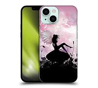 Head Case Designs Officially Licensed Simone Gatterwe Pink Silhouette Angels And Fairies Hard Back Case Compatible With Apple iPhone 13 Mini