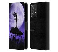Head Case Designs Officially Licensed Simone Gatterwe Purple Silhouette Angels And Fairies Leather Wallet Case Compatible With Galaxy A52 / A52s / 5G (2021)