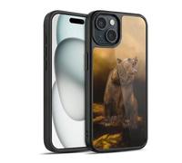 Head Case Designs Officially Licensed Simone Gatterwe Roaring Grizzly Bear Animals Gel Armour Case [Military Grade Protection] Compatible With Apple iPhone 15