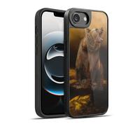 Head Case Designs Officially Licensed Simone Gatterwe Roaring Grizzly Bear Animals Gel Armour Case [Military Grade Protection] Compatible With Apple iPhone 16e / iPhone 17e