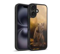 Head Case Designs Officially Licensed Simone Gatterwe Roaring Grizzly Bear Animals Gel Armour Case [Military Grade Protection] Compatible With Apple iPhone 16