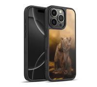 Head Case Designs Officially Licensed Simone Gatterwe Roaring Grizzly Bear Animals Gel Armour Case [Military Grade Protection] Compatible With Apple iPhone 16 Pro