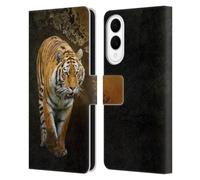 Head Case Designs Officially Licensed Simone Gatterwe Siberian Tiger Nature Portraits Leather Wallet Case Compatible With Samsung Galaxy S25 Edge