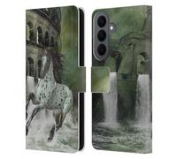 Head Case Designs Officially Licensed Simone Gatterwe The Escape Horses Leather Wallet Case Compatible With Samsung Galaxy S26 Plus