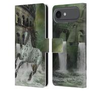 Head Case Designs Officially Licensed Simone Gatterwe The Escape Horses Leather Wallet Case Compatible With Apple iPhone 17 Air