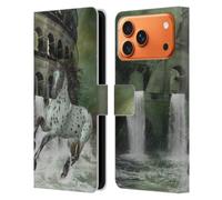 Head Case Designs Officially Licensed Simone Gatterwe The Escape Horses Leather Wallet Case Compatible With Apple iPhone 17 Pro Max