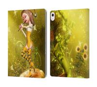 Head Case Designs Officially Licensed Simone Gatterwe The Flautist Angels And Fairies Leather Wallet Case Compatible With Apple iPad Air 13 2024/2025