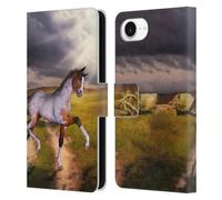 Head Case Designs Officially Licensed Simone Gatterwe The Little Foal Horses Leather Wallet Case Compatible With Apple iPhone 16e