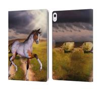 Head Case Designs Officially Licensed Simone Gatterwe The Little Foal Horses Leather Wallet Case Compatible With Apple iPad Air 13 2024/2025
