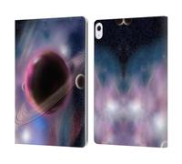 Head Case Designs Officially Licensed Simone Gatterwe The Purple Planet Planets Leather Wallet Case Compatible With Apple iPad Air 13 2024/2025