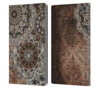 Head Case Designs Officially Licensed Simone Gatterwe Vintage Mandala Steampunk Leather Wallet Case Compatible With Amazon Fire Max 11 2023
