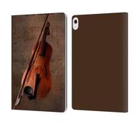 Head Case Designs Officially Licensed Simone Gatterwe Violin Vintage And Steampunk Leather Wallet Case Compatible With Apple iPad Air 13 2024/2025