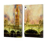 Head Case Designs Officially Licensed Simone Gatterwe Western London Lands And Places Leather Wallet Case Compatible With Apple iPad Air 13 2024/2025