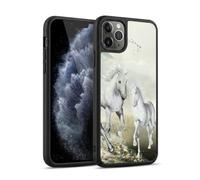 Head Case Designs Officially Licensed Simone Gatterwe White On The Beach Horses Gel Armour Case [Military Grade Protection] Compatible With Apple iPhone 11 Pro Max