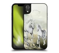 Head Case Designs Officially Licensed Simone Gatterwe White On The Beach Horses Gel Armour Case [Military Grade Protection] Compatible With Apple iPhone XR