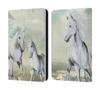 Head Case Designs Officially Licensed Simone Gatterwe White On The Beach Horses Leather Wallet Case Compatible With Amazon Kindle 11th Gen 6in 2022
