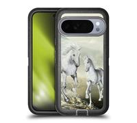 Head Case Designs Officially Licensed Simone Gatterwe White On The Beach Horses Ultra-Armoured Shockproof Case [Military Grade Protection] Compatible With Google Pixel 10 Pro XL
