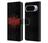 Head Case Designs Officially Licensed Slipknot Logo Key Art Leather Wallet Case Compatible With Google Pixel 10 Pro XL