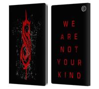 Head Case Designs Officially Licensed Slipknot Red Distressed Look We Are Not Your Kind Leather Wallet Case Compatible With Amazon Fire Max 11 2023