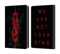 Head Case Designs Officially Licensed Slipknot Red Distressed Look We Are Not Your Kind Leather Wallet Case Compatible With Amazon Kindle 11th Gen (2024)