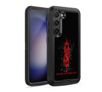 Head Case Designs Officially Licensed Slipknot Red Distressed Look We Are Not Your Kind Ultra-Armoured Shockproof Case [Military Grade Protection] Compatible With Samsung Galaxy S23 5G