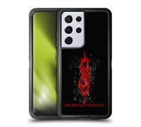 Head Case Designs Officially Licensed Slipknot Red Distressed Look We Are Not Your Kind Ultra-Armoured Shockproof Case [Military Grade Protection] Compatible With Samsung Galaxy S21 Ultra 5G