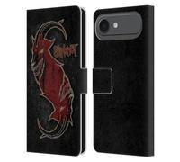 Head Case Designs Officially Licensed Slipknot Red Goat Key Art Leather Wallet Case Compatible With Apple iPhone 17 Air