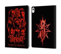 Head Case Designs Officially Licensed Slipknot Red Patch We Are Not Your Kind Leather Wallet Case Compatible With Apple iPad Air 13 2024/2025