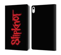 Head Case Designs Officially Licensed Slipknot Text Key Art Leather Wallet Case Compatible With Apple iPad 10.9 2022/2025