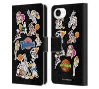 Head Case Designs Officially Licensed Space Jam (1996) Tune Squad Graphics Leather Wallet Case Compatible With Apple iPhone 16e