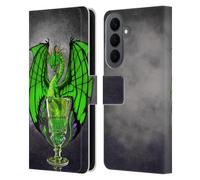 Head Case Designs Officially Licensed Stanley Morrison Absinthe Green Drink Dragons Leather Wallet Case Compatible With Samsung Galaxy S26 Plus