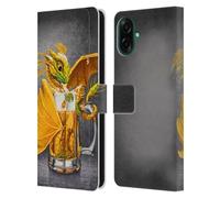 Head Case Designs Officially Licensed Stanley Morrison Amber Beer Drink In Mug Dragons Leather Wallet Case Compatible With Samsung Galaxy A07