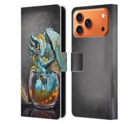 Head Case Designs Officially Licensed Stanley Morrison Aqua Ice Whiskey In Glass Dragons Leather Wallet Case Compatible With Apple iPhone 17 Pro Max