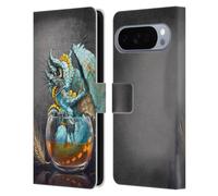 Head Case Designs Officially Licensed Stanley Morrison Aqua Ice Whiskey In Glass Dragons Leather Wallet Case Compatible With Google Pixel 10 Pro XL