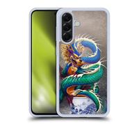Head Case Designs Officially Licensed Stanley Morrison Asian Sake Drink Dragons Gel Case [Military Grade Protection] Compatible With Samsung Galaxy A56 5G