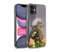 Head Case Designs Officially Licensed Stanley Morrison Avocado Green Dragons 2 Gel Case [Military Grade Protection] Compatible with Apple iPhone 11 and Compatible with MagSafe