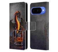 Head Case Designs Officially Licensed Stanley Morrison Black Pirate Drink Dragons Leather Wallet Case Compatible With Google Pixel 10
