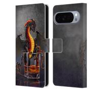 Head Case Designs Officially Licensed Stanley Morrison Black Pirate Drink Dragons Leather Wallet Case Compatible With Google Pixel 10 Pro XL