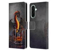 Head Case Designs Officially Licensed Stanley Morrison Black Pirate Drink Dragons Leather Wallet Case Compatible With Samsung Galaxy A26 5G