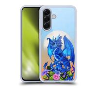 Head Case Designs Officially Licensed Stanley Morrison Blue Sapphire Dragon & Flowers Art Gel Case [Military Grade Protection] Compatible With Samsung Galaxy A56 5G