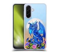 Head Case Designs Officially Licensed Stanley Morrison Blue Sapphire Dragon & Flowers Art Gel Case [Military Grade Protection] Compatible With Samsung Galaxy A36 5G