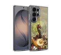 Head Case Designs Officially Licensed Stanley Morrison Brown Coffee Dragon Dragonfly Art Gel Case [Military Grade Protection] Compatible with Samsung Galaxy S26 Ultra and Compatible with MagSafe